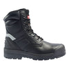 Bottes de sécurité de travail Red Kap Campbell pour hommes, embout en acier imperméable 20 cm conformes à la norme CSA 1037BK - Noir