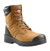 Bottes de sécurité de travail Red Kap Campbell pour hommes, embout en acier imperméable 20 cm conformes à la norme CSA 1037BN - Brun