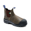 Bottes de sécurité de travail unisexes Blundstone Rotoflex 9302 à enfiler, isolées et à embout composite - Brun