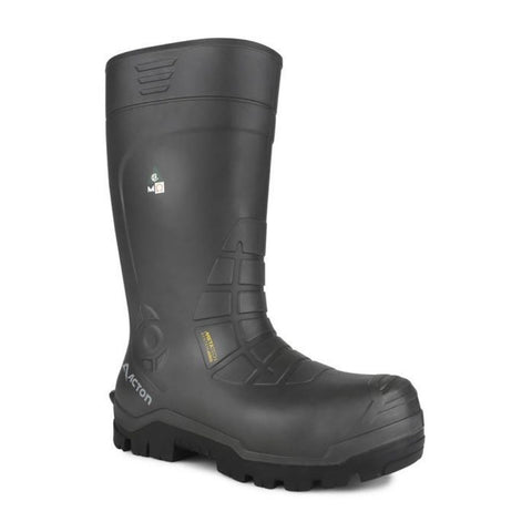 Bottes de sécurité en caoutchouc isolé Acton15 pouces pour hommes embout composite MET Guard 4155-18 - Gris