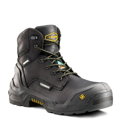 Bottes de travail 15 cm imperméables Terra Exile 25 pour homme embout composite 1009BK - Noir