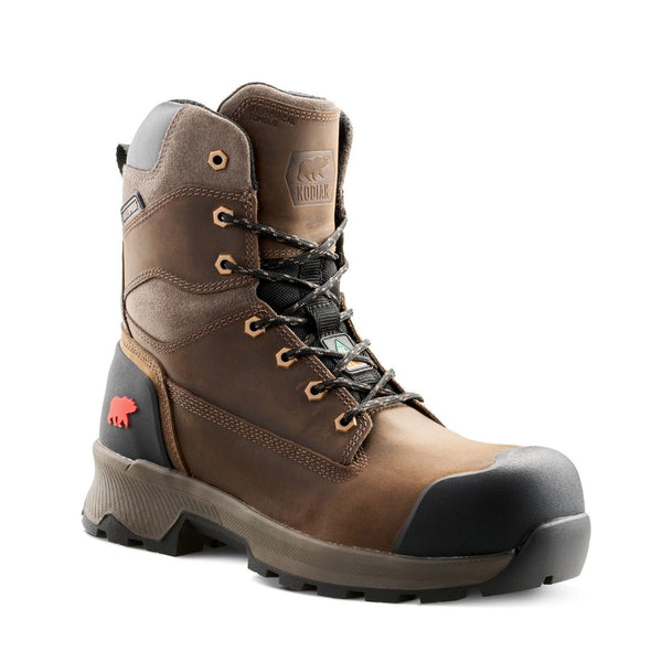 Bottes de travail Kodiak Berg 8 pouces imperméables à embout composite pour hommes 1014DB - Brun