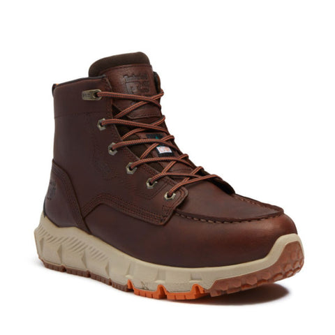 Bottes de travail Timberland PRO Tempe Moc Toe pour homme, imperméables, à embout en alliage, 15 cm (6 pouces), référence TB0A42EGEM6 - Brun