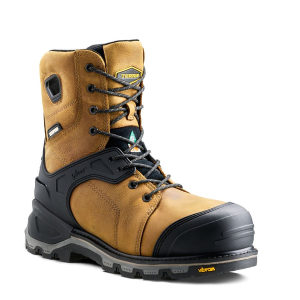 Bottes de travail imperméables Terra Sentinel 8 po pour homme, embout composite 1169TN - Brun