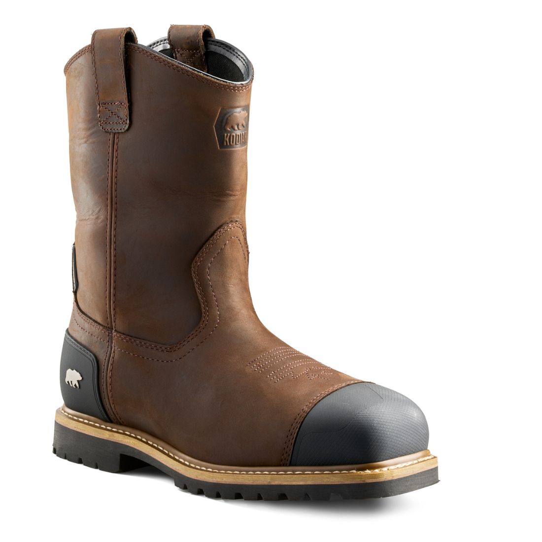Dan Post Homme Bridgestone Chocolat & Fauve Bout Carré Bottes Western Dan Post Homme Bridgestone Chocolat & Fauve Bout Carré Bottes Western