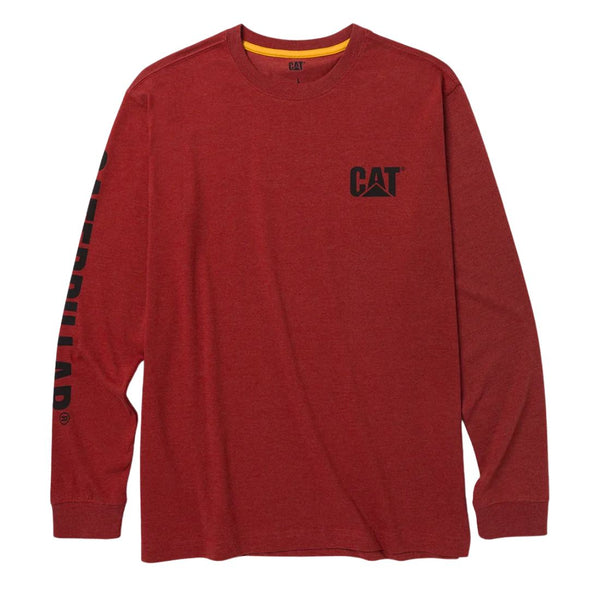 CAT Chemise de travail à manches longues pour homme Trademark Banner 1510034 - Rouge