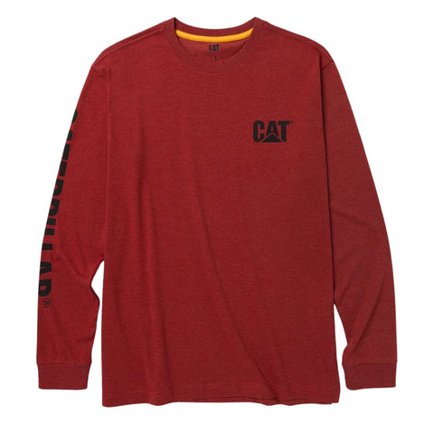 CAT Chemise de travail à manches longues pour homme Trademark Banner 1510034 - Rouge
