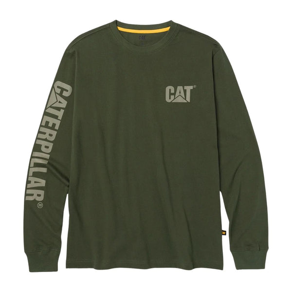 CAT Chemise de travail à manches longues pour homme Trademark Banner 1510034 - Vert