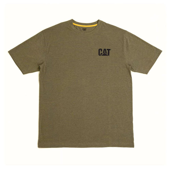 CAT T-shirt de travail à manches courtes avec logo - Vert 7010045