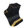 Cat Advanced 1/2 coussin quart de chaussettes de travail - Lot de 6 - Noir