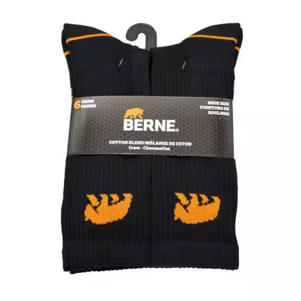 Chaussettes Berne pour homme, lot de 6, en mélange de coton 906B