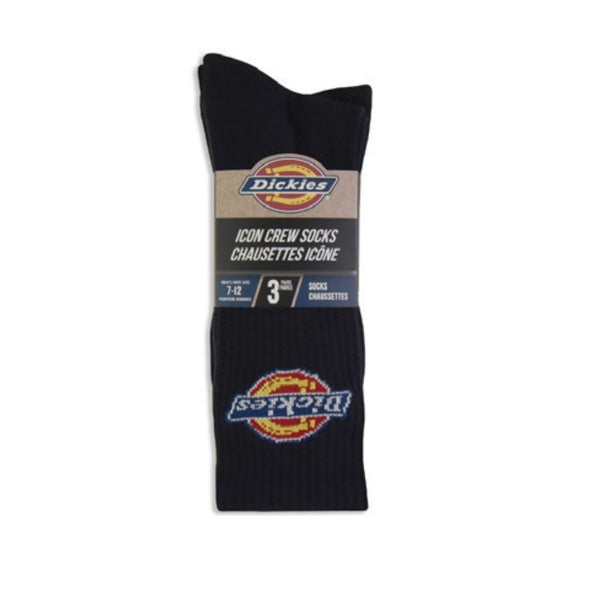Chaussettes de sport Dickies Icon pour homme, en mélange de coton, lot de 3 11249D