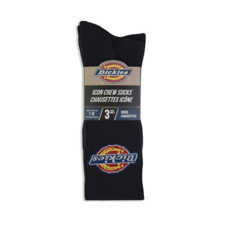 Chaussettes de sport Dickies Icon pour homme, en mélange de coton, lot de 3 11249D