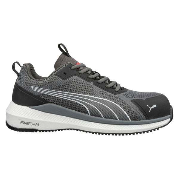 Chaussure de travail Puma Work Slide SD pour homme, embout composite homologuée CSA 645153 - Noir/Gris