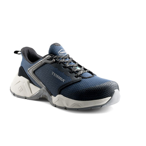 Chaussures de sécurité athlétiques unisexes Terra Vector 1276NV à embout composite - Bleu marine