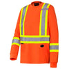 Chemise de travail 100 % coton à manches longues Pioneer pour homme, haute visibilité 6981A