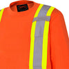 Chemise de travail 100 % coton à manches longues Pioneer pour homme, haute visibilité 6981A