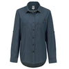 Chemise de travail P&F en flanelle à manches longues pour femme PF475-15 - Marine