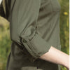 Chemise de travail P&F en flanelle à manches longues pour femme PF475-15 - Olive