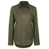 Chemise de travail P&F en flanelle à manches longues pour femme PF475-15 - Olive