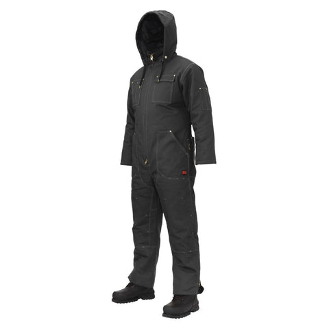 Combinaison de travail Tough Duck  isolée et à capuche pour homme WC01 - Noir