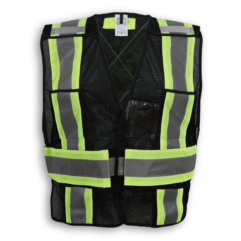 Gilet de sécurité Big K 100 % polyester à maille douce BK101BLK