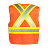 Gilet de travail haute visibilité Tear Away Terra 5 Points -  Orange 116523OR