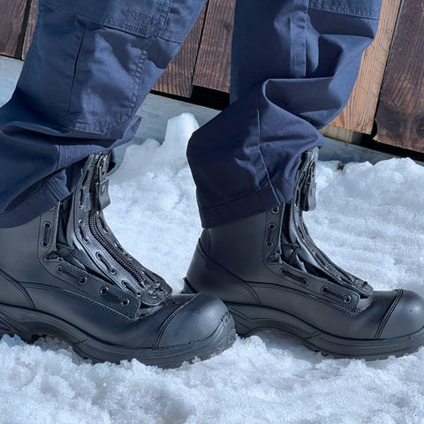 Chaussures de sécurité pour hommes Imperméable à l'eau Bottes de neige En  acier Toe Work Boots Anti-piercing Baskets d'extérieur Hiver