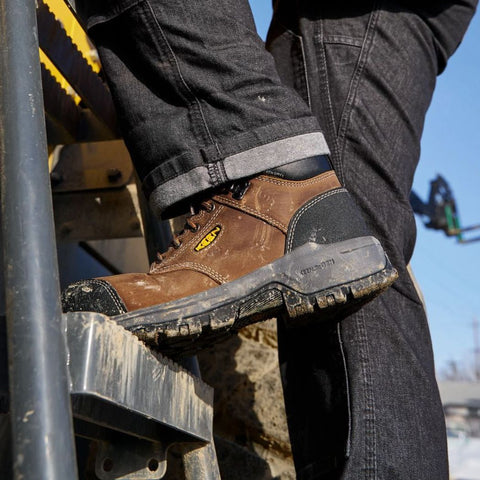 Keen Evanston Botte de travail imperméable à bout composite de 6 po pour hommes - 1029855 Brun