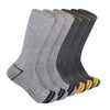 Lot de 6 chaussettes de travail Cat Advanced 1/2 coussinets - Gris