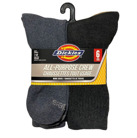 Lot de 6 paires de chaussettes Dickies pour homme, confortables et rembourrées, modèle 11247