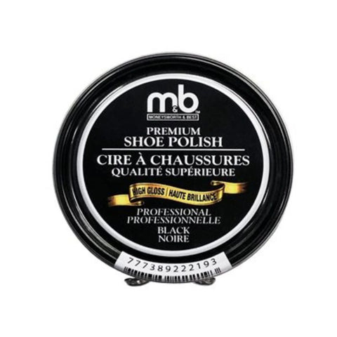 Moneysworth & Best Pâte à cirage noir brillant de qualité supérieure