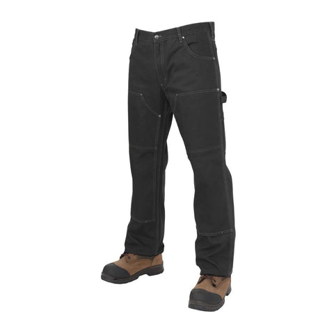 Pantalon Tough Duck WP03 pour homme, coupe ample, en toile de coton lavée à double épaisseur sur le devant.