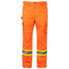 Pantalon cargo haute visibilité Terra pour hommes avec poches pour genouillères 116618 - Orange