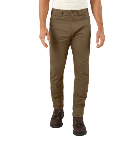 Pantalon de travail Dickies Tradebuilt Duck Canvas à double genou pour homme A861D - Brun
