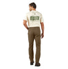 Pantalon de travail Dickies Tradebuilt Duck Canvas à double genou pour homme A861D - Brun