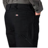 Pantalon de travail Dickies Tradebuilt Duck Canvas à double genou pour homme A861D - Noir