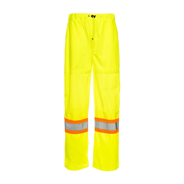 Pantalon de travail en maille de circulation haute visibilité Ground Force pour hommes TB01Y - Jaune