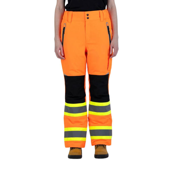 Pantalon utilitaire haute visibilité doublé CSA Forcefield pour femmes - Orange