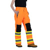 Pantalon utilitaire haute visibilité doublé CSA Forcefield pour femmes - Orange