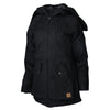 Parka de travail doublée en toile de coton pour femme Tough Duck avec capuche convertible WJ48 - Noir