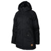 Parka de travail doublée en toile de coton pour femme Tough Duck avec capuche convertible WJ48 - Noir