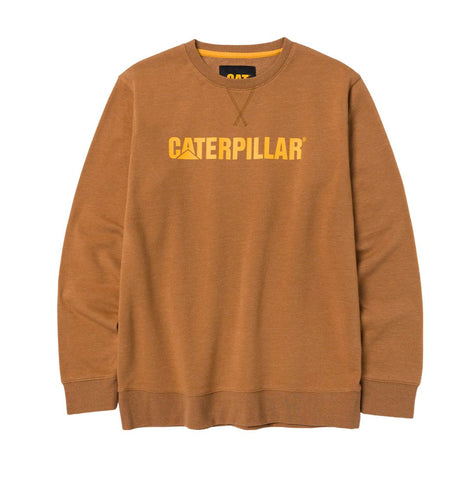 Pull à col rond d'épaisseur moyenne CAT pour hommes 1050026 - Bronze
