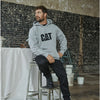Pull de travail à capuche CAT Trademark W10646 - Gris