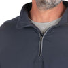 Pull mi-lourd Berne UPF 1/4 zip pour homme SH14 - Bleu marine