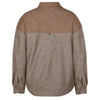 Surchemise de travail P&F en velours côtelé et laine pour femme PF2008-02 - Taupe
