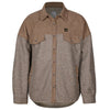 Surchemise de travail P&F en velours côtelé et laine pour femme PF2008-02 - Taupe