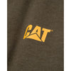 Sweat-shirt de travail à capuche entièrement zippé CAT pour hommes - Vert armée W10840