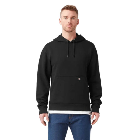 Sweat à capuche Dickies pour homme, déperlant, avec logo sur les manches, TW22B - Noir