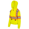 Sweat à capuche de sécurité en polaire haute visibilité pour femme Pioneer 6925W - Jaune